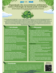 Degradação dos ecossistemas ambientais – como a Psicologia da Saúde pode contribuir