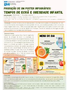 Produção de um poster infográfico – tempos de ecrã e obesidade infantil