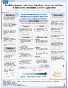 Avaliação Microbiológica de Bactérias Fecais nas Mãos da Comunidade Académica