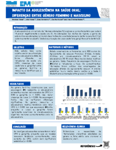 Impacto da adolescência na saúde oral diferenças entre género feminino e masculino