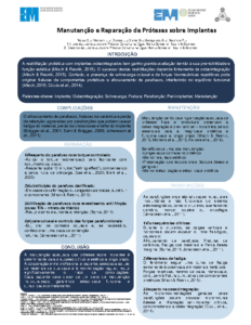 Manutenção e Reparação de Próteses sobre Implantes