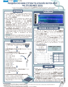 Pesquisa do gene CYP2D6*10 através de PCR-RFLP na TP3 do MICF 2025
