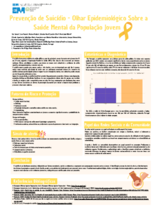 Prevenção de Suicídio – Olhar Epidemiológico Sobre a Saúde Mental da População Jovem