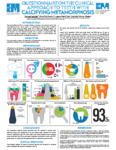 Questionnaire on the clinical approach to teeth with calcifying metamorphosis